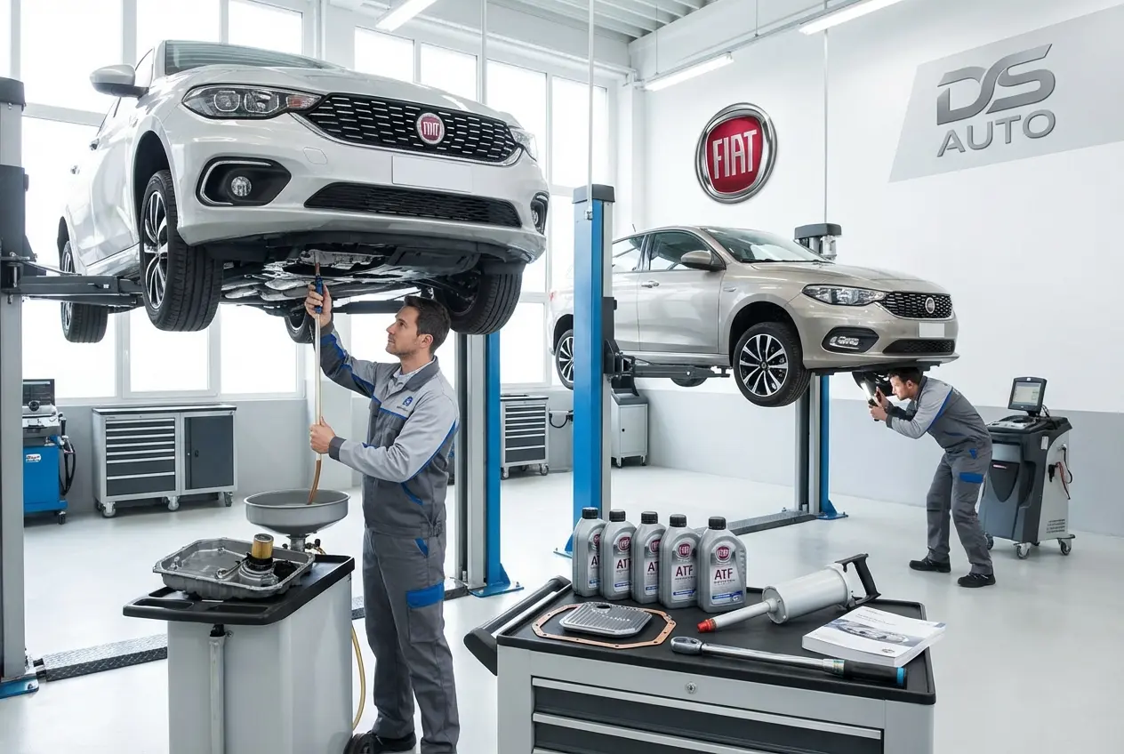 Аппаратная замена масла в АКПП Fiat в автосервисе DS Auto в Жуковском
