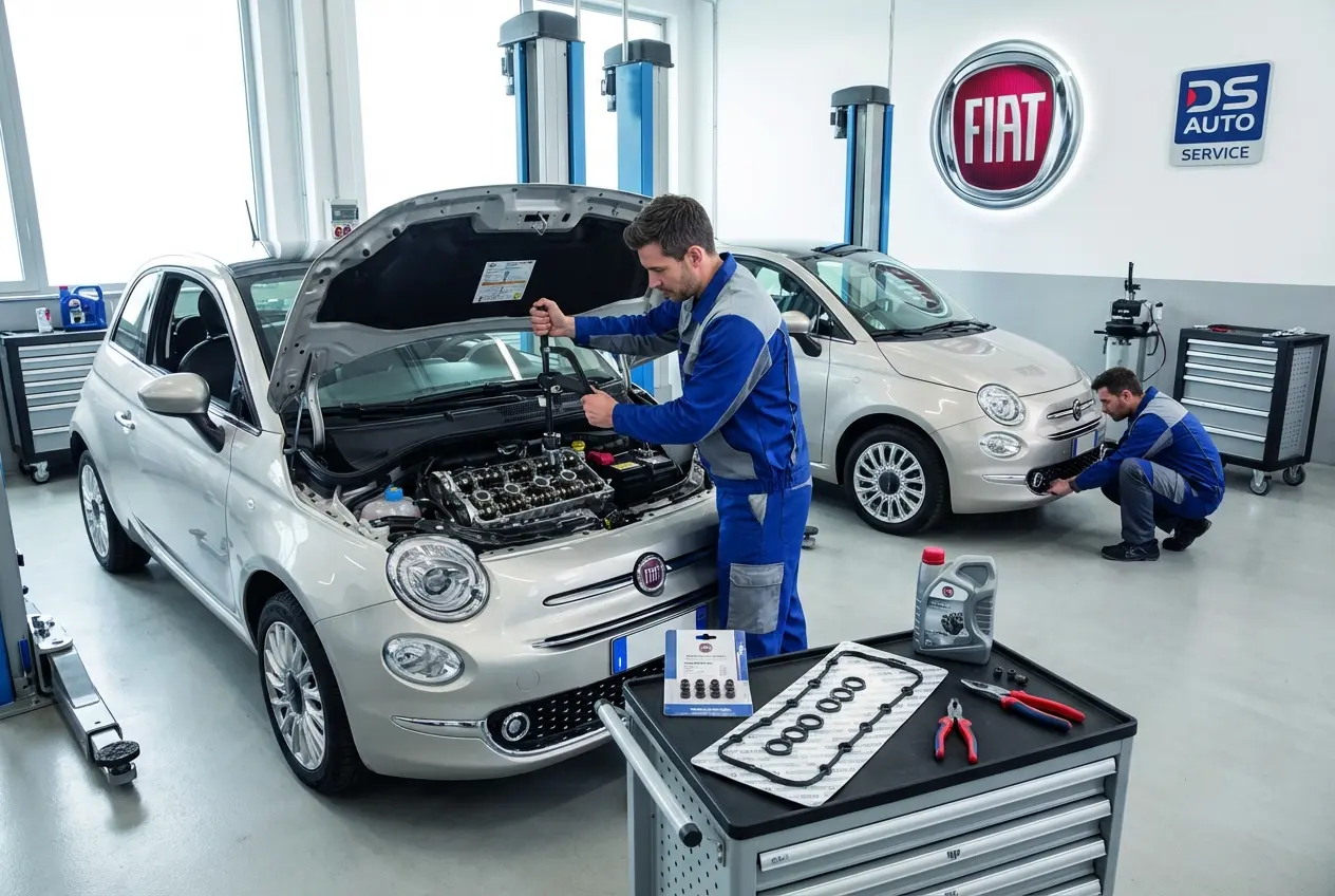 Замена маслосъемных колпачков на двигателе Fiat в автосервисе DS Auto в Жуковском
