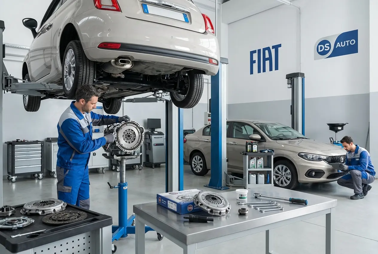 Диагностика и ремонт сцепления автомобиля Fiat с МКПП в автосервисе «DS Auto» в Жуковском — современное оборудование и профессиональные мастера.
